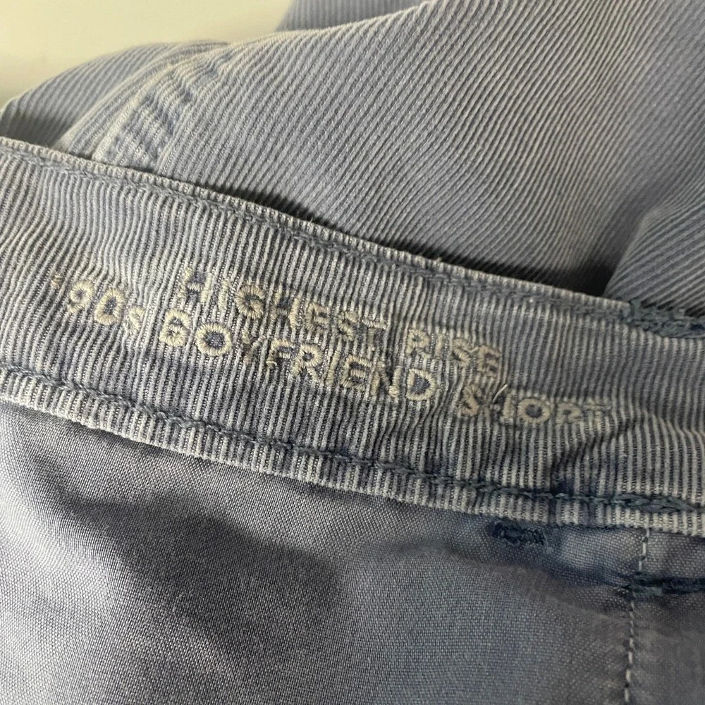 American Eagle 90s Boyfriend Corduroy Shorts 14 Blue Boho Retro Grunge Carpenter